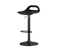 CJHFR472SG Moderna Silla de Altura Ajustable (58-78 cm) Silla de recepción de Bar Taburete Alto Simple Moderno Silla de Comedor Silla de Palanca Sillas de Bar(Negro)