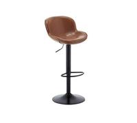 CJHFR472SG Moderna Silla de Bar giratoria for cajero de recepción Silla de Bar elevable de Lujo Ligera Taburete Alto de Isla de hogar Silla Alta de Bar Sillas de Bar(Bruin)