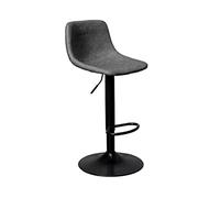 CJHFR472SG Moderna Silla De Bar Giratoria Restaurante Moderno Cafetería Silla De Mesa Isla Respaldo Simple Silla De Comedor De Pie Alto Se Puede Levantar (60-80 Cm) Sillas de Bar(Grey)