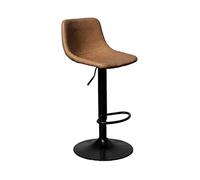 CJHFR472SG Moderna Silla De Bar Giratoria Restaurante Moderno Cafetería Silla De Mesa Isla Respaldo Simple Silla De Comedor De Pie Alto Se Puede Levantar (60-80 Cm) Sillas de Bar(Bruin)