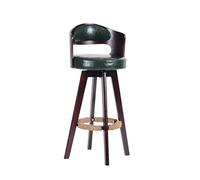 CJHFR472SG Moderna Silla de Cuero PU, Taburete Giratorio de Madera, Silla de cajero de recepción Lujosa y Moderna, Silla de Bar con Respaldo Sillas de Bar(Orange)