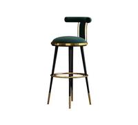 CJHFR472SG Moderna Silla de recepción de recepción Taburete de Bar Taburete Alto de Bar Taburete de Bar for el hogar Silla de Bar Alta de Lujo Ligera y Sencilla Sillas de Bar(Green)