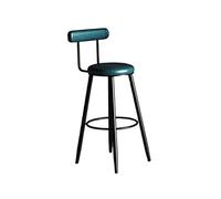 CJHFR472SG Moderna Sillas de Bar nórdicas, taburetes Altos for el hogar, sillas de Comedor for cafeterías, Bares y restaurantes Sillas de Bar(Blue)