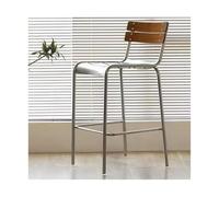 CJHFR472SG Moderna Sillas de Bar Respaldos for el hogar Sillas de Bar Ligeras de Lujo Taburetes de Bar Minimalistas Sillas con Base Alta Bar Cafeterías Taburetes de Bar Sillas de Bar