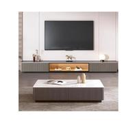 CJHFR472SG Moderna Tablero de Roca Moderno y Sencillo for apartamento pequeño, Armario de Piso for Sala de Estar, Mesa de Centro for el hogar Muebles de Salon(Grey,Pequeño)