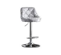 CJHFR472SG Moderna Taburete Alto con Respaldo Simple, Silla giratoria de elevación de 60-80cm for el hogar, Silla de Cocina Ligera, Silla de Bar de Moda de Lujo Sillas de Bar(Grey)