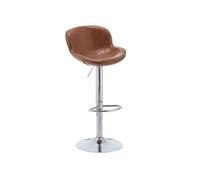 CJHFR472SG Moderna Taburete Alto de Bar Home Island, Silla Alta for recepción, cajero, Silla de Bar giratoria, Silla de Bar elevable de Lujo Ligera Sillas de Bar(Bruin)