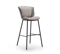 CJHFR472SG Moderna Taburete Alto de Hierro Ligero de Lujo for Bar, Taburete de Bar Moderno y Sencillo, taburetes de Bar for cafetería Sillas de Bar(Grey)