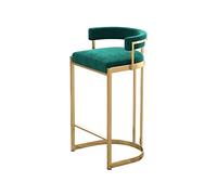 CJHFR472SG Moderna Taburete Alto de Lujo nórdico de 90cm, Silla de Bar Trasera Simple Moderna, Silla de Isla for Bar y cafetería Sillas de Bar(Green)