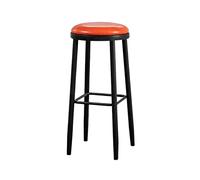 CJHFR472SG Moderna Taburete Alto Redondo de 27,95 Pulgadas, Silla de Bar de Hierro, Restaurante, cafetería, Isla, Mesa, Silla de Comedor Sillas de Bar(Red)