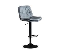 CJHFR472SG Moderna Taburete de Bar elevable de 60 a 80 cm, Moderno y Sencillo, con Respaldo for recepción, Taburete Alto Ligero de Lujo, Silla for el hogar Sillas de Bar(Grey)