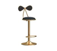 CJHFR472SG Moderna Taburete de Bar Giratorio elevable Silla de Comedor con Isla de Estar Silla de recepción Moderna y Sencilla Taburetes Altos Sillas de Bar(Negro)
