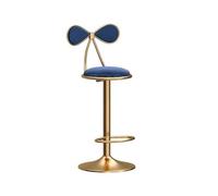 CJHFR472SG Moderna Taburete de Bar Giratorio elevable Silla de Comedor con Isla de Estar Silla de recepción Moderna y Sencilla Taburetes Altos Sillas de Bar(Blue)