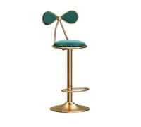 CJHFR472SG Moderna Taburete de Bar Giratorio elevable Silla de Comedor con Isla de Estar Silla de recepción Moderna y Sencilla Taburetes Altos Sillas de Bar(Green)