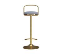 CJHFR472SG Moderna Taburete de Bar Sencillo con elevación de 65 a 80 cm, Silla giratoria, Silla de recepción, taburetes Altos Ligeros de Lujo for el hogar Sillas de Bar(Grey)