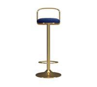 CJHFR472SG Moderna Taburete de Bar Sencillo con elevación de 65 a 80 cm, Silla giratoria, Silla de recepción, taburetes Altos Ligeros de Lujo for el hogar Sillas de Bar(Blue)