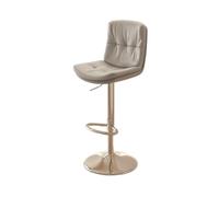 CJHFR472SG Moderna Taburete de Bar, Silla de cajero, Taburete Alto, Taburete de Bar, Taburete Elevador for el hogar, Silla con Respaldo, Silla Alta Comercial Sillas de Bar(Grey)