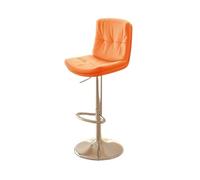 CJHFR472SG Moderna Taburete de Bar, Silla de cajero, Taburete Alto, Taburete de Bar, Taburete Elevador for el hogar, Silla con Respaldo, Silla Alta Comercial Sillas de Bar(Orange)