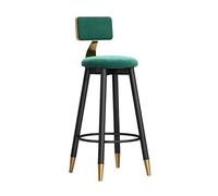 CJHFR472SG Moderna Taburete de recepción Moderno de 75cm/29,52 Pulgadas, Silla de Bar con Respaldo, práctica Silla de Comedor Sillas de Bar(Green)