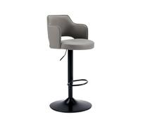 CJHFR472SG Moderna Taburetes elevados de 62-83cm for Bar, Restaurante, cafetería, taburetes Altos, Silla giratoria Moderna for Isla de Cocina Sillas de Bar(Grey)