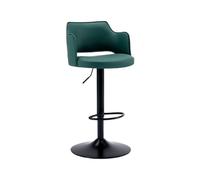 CJHFR472SG Moderna Taburetes elevados de 62-83cm for Bar, Restaurante, cafetería, taburetes Altos, Silla giratoria Moderna for Isla de Cocina Sillas de Bar(Green)