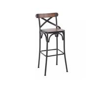 CJHFR472SG Moderna Tiendas de café y té con Leche Bares Asientos Cuadrados de Madera Maciza Respaldos Taburetes Altos Mesas de Bar Sillas Uso doméstico Sillas de Bar