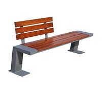 CJHFR472SG Moderno Banco de Exterior con Respaldo, Ideal for Sentarse en el Patio, en Jardines, senderos y terrazas. Patio(150x46x83cm)