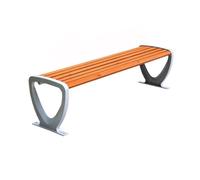 CJHFR472SG Moderno Banco de Exterior de Color Tronco sin Respaldo, Banco de Parque multijugador Patio