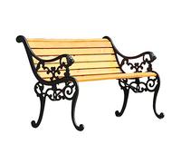 CJHFR472SG Moderno Banco de jardín Exterior de Hierro Fundido, Ideal for Parques, Patios, porches y Balcones. Patio(150cm)