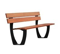 CJHFR472SG Moderno Banco de Parque Exterior con Respaldo, Estructura de Aluminio Fundido, Apto for Patios, terrazas, senderos y praderas. Patio