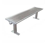 CJHFR472SG Moderno Banco de Parque for Exteriores, Silla de Exterior sin Respaldo de Acero, Ideal for Jardines, Patios y Jardines. Patio(Medio)