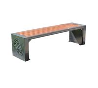 CJHFR472SG Moderno Banco de Parque sin Respaldo, Silla de jardín de Hierro for Exteriores, for Porche, Patio, Asiento de Patio Patio(Medio)