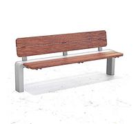 CJHFR472SG Moderno Bancos de Exterior de Acero Inoxidable, sillas largas sin Brazos for Jardines, Patios y terrazas. Patio(XL)