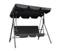 CJHFR472SG Moderno Columpio for Porche y Patio for 3 Personas, toldo Ajustable de Acero Duradero for jardín y balcón Patio
