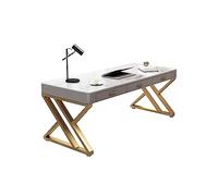 CJHFR472SG Moderno Escritorio de losa Roca, Moderno, for PC, Mesa Escritorio, Sencillo, for Estudio en casa, Dormitorio, Escritura, Oficina, Banco Trabajo Mesas para Ordenador(100 * 75 * 50cm)