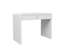 CJHFR472SG Moderno Escritorio for el hogar, Dormitorio, Mesa de Maquillaje, tocador Minimalista Moderno Blanco con cajones Dobles for PC Mesas para Ordenador(90X50X75CM)