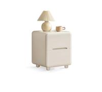 CJHFR472SG Moderno Gabinete de Almacenamiento Blanco con cajones, mesita de Noche de Madera Maciza, gabinete pequeño for Sala de Estar, Dormitorio, Sala de Estudio Práctico
