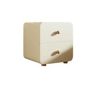 CJHFR472SG Moderno Mesita de Noche Blanca, aparador de Madera Maciza con Dos cajones, archivador de Madera Maciza for Sala de Estar, Dormitorio y Estudio Práctico