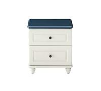 CJHFR472SG Moderno Mesita de Noche con 2 cajones Mesas auxiliares de Madera Mesita de Noche for Sala de Estar, Dormitorio, Oficina, L 16.8xW 14.8xH 17.9 Pulgadas, Blanco Práctico