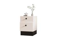 CJHFR472SG Moderno Mesita de Noche de Colores coordinados, aparador con gabinete de Almacenamiento de Piso de Madera Maciza con Dos cajones, archivador for Sala de Estar y Dormitorio Práctico