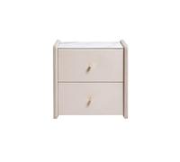 CJHFR472SG Moderno Mesita de Noche de Madera Maciza con cajones en Color Blanco, Adecuada for Sala de Estar, Dormitorio, Estudio, gabinete de Almacenamiento for Libros, lámparas, etc. Práctico