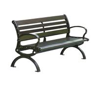 CJHFR472SG Moderno Silla de jardín for Exterior, Banco de Patio de Aluminio Fundido, Asiento de Hierro for Ocio en el Parque Patio(Grande)