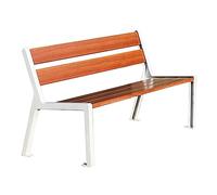 CJHFR472SG Moderno Silla de Parque for Exteriores de 59 Pulgadas, Banco de terraza con herrajes for Exteriores, Asiento y Respaldo de Fideos Planos, Aluminio Fundido Patio