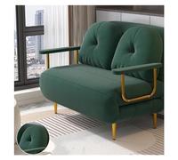 CJHFR472SG Moderno Sofá Cama Plegable Moderno, sofá con Respaldo Ajustable Multifuncional, sillón reclinable Convertible, Adecuado for Sala de Estar, Dormitorio Sillón Cama(Green,100cm)