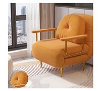 CJHFR472SG Moderno Sofá Cama Plegable Moderno, sofá con Respaldo Ajustable Multifuncional, sillón reclinable Convertible, Adecuado for Sala de Estar, Dormitorio Sillón Cama(Orange,80cm)