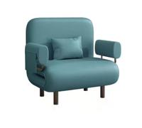 CJHFR472SG Moderno Sofá Cama, reposapiés Plegable Multifuncional, de Invitados con Respaldo Ajustable, Adecuado for Habitaciones pequeñas, Apartamentos Sillón Cama(Blue)
