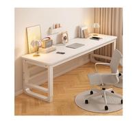 CJHFR472SG Moderno Tocador de Escritorio Doble Simple for Ordenador, Todo en uno, Largo pequeño for el hogar, Mesa Estudio for Estudiantes, Escritura Mesas para Ordenador(Blanco,140x60x74cm)