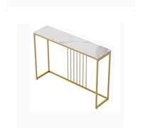 CJHFR472SG Multifuncional Mesa Consola for Entrada, Sala de Estar, sofá, Mesa Auxiliar con Soporte de Metal Resistente Detrás del sofá(Blanco,Pequeño)