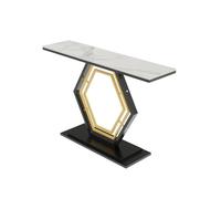 CJHFR472SG Multifuncional Mesa Consola, Mesa de sofá, Tablero de losa de Roca, mesas estrechas for recibidor Detrás del sofá