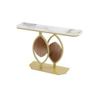 CJHFR472SG Multifuncional Mesa Consola Moderna con Base metálica geométrica, Mesa Estrecha for Entrada y vestíbulo. Detrás del sofá